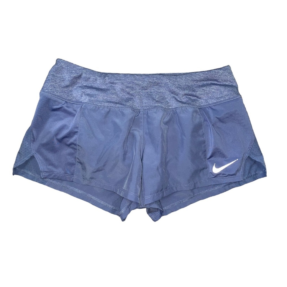 Nike Dri-Fit Periwinkle Women Dry Running Shorts Size Medium